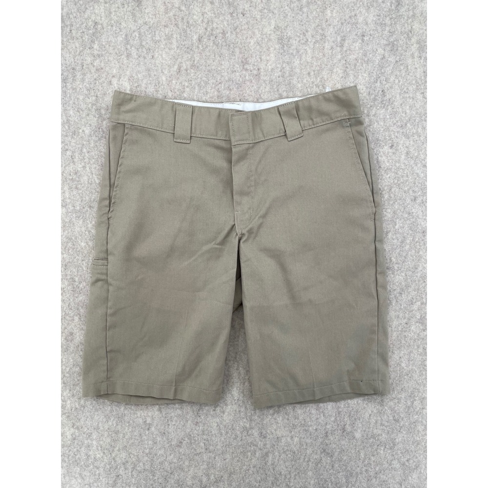 Dickies Mens Khaki Work‎ Shorts Multi-Pocket Twill Flat Front Tan Beige Size 30